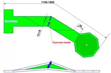 Наклонная возвышенность с воротами