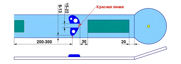 Наклонный круг с почкой