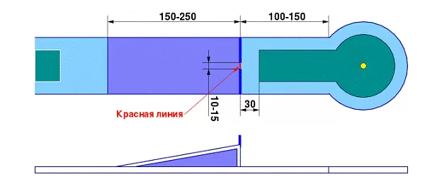 Клин с окном
