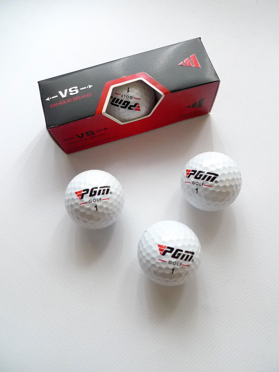 Мячи для гольфа PGM &quot;VS&quot;, трехкомпонентные, 3 шт