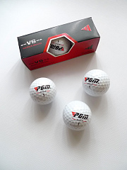 Мячи для гольфа PGM &quot;VS&quot;, трехкомпонентные, 3 шт