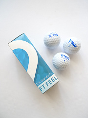 Мячи для гольфа PGM &quot;Soft Feel&quot;, двухкомпонентные, белые, 3 шт