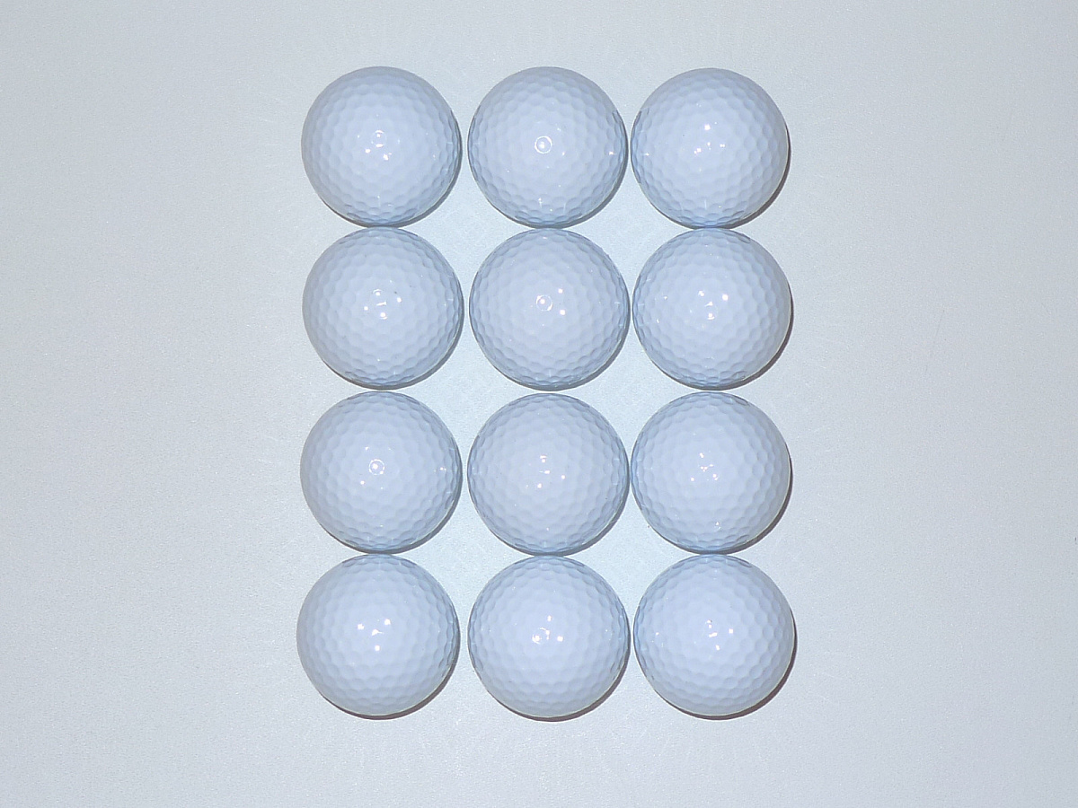 Мячи для гольфа двухкомпонентные Bolton, белые 12 шт
