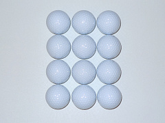 Мячи для гольфа двухкомпонентные Bolton, белые 12 шт