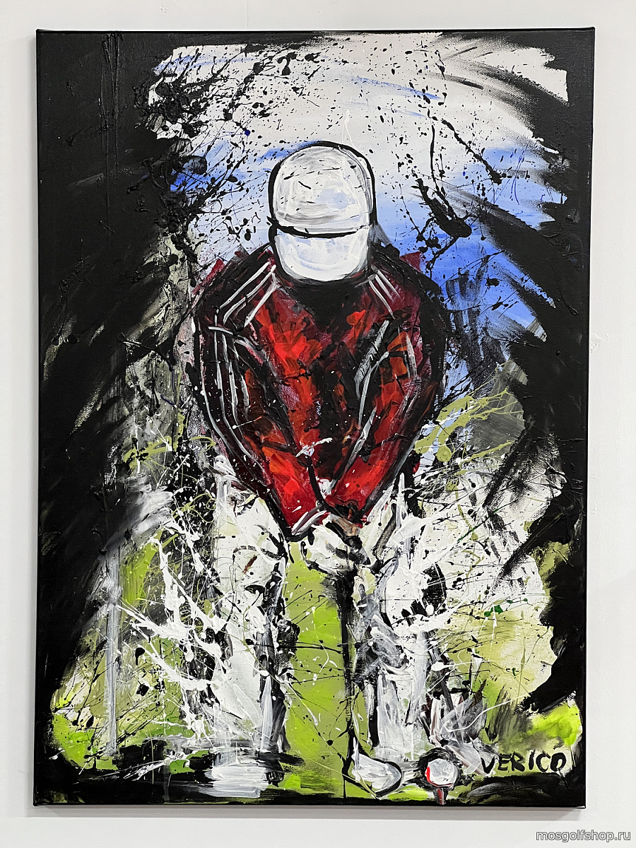 Картина "Гольфист", 70х50см