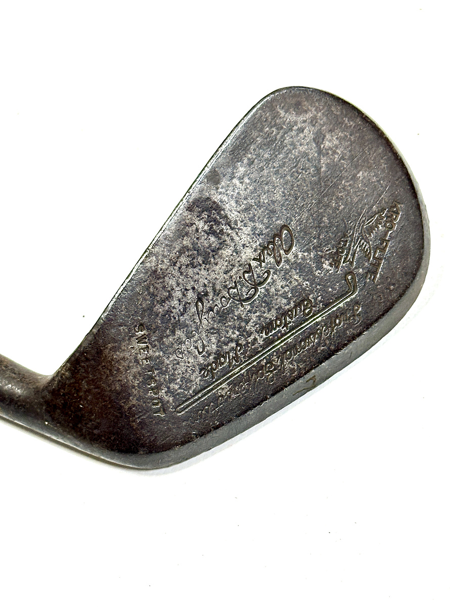 Антикварная клюшка для гольфа Iron №7 Alex D. Douglas — Spalding Kro-Flite “Sweet Spot” (ок. 1928–1933)