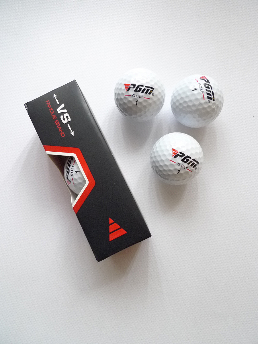 Мячи для гольфа PGM &quot;VS&quot;, трехкомпонентные, 3 шт