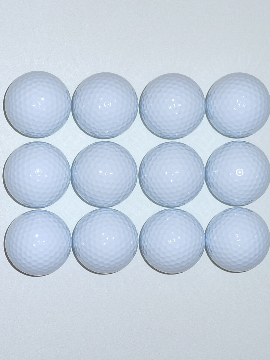 Мячи для гольфа двухкомпонентные Bolton, белые 12 шт