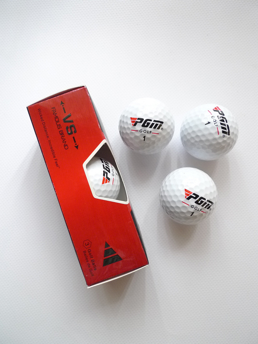 Мячи для гольфа PGM &quot;VS&quot;, трехкомпонентные, 3 шт
