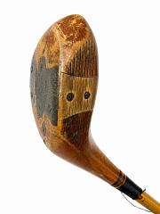 Антикварная клюшка для гольфа Spalding Autograph “Percussion Weighted” №3 Wood - Robert T. Jones Jr. (ок. 1930-1935)